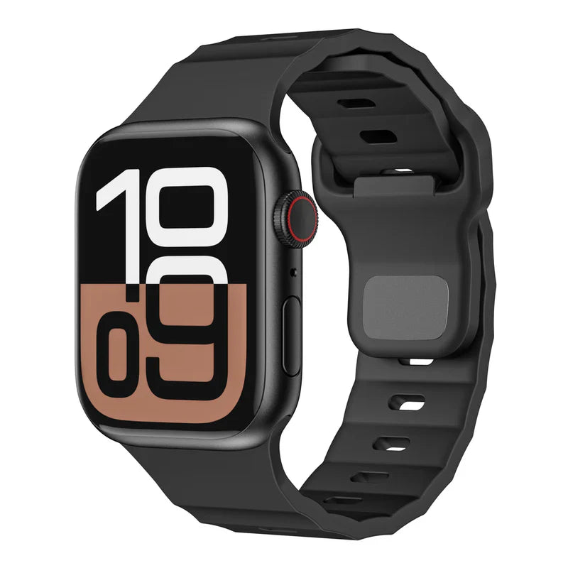 FKM Sports Band Compatible with Apple Watch – Durable Rubber Strap for Series 1–9 & Ultra