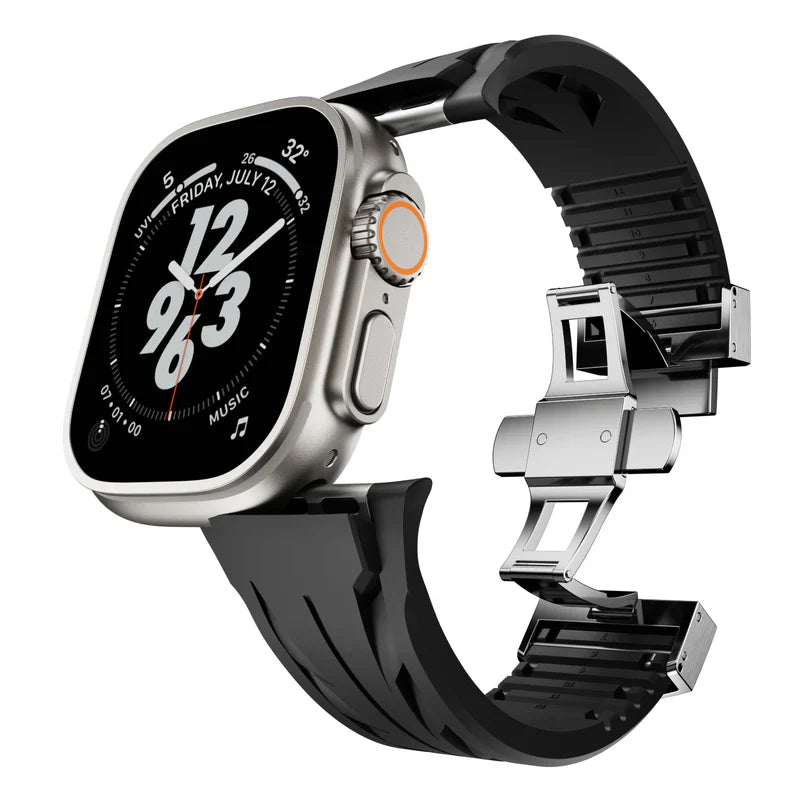 Supercar FKM Band Compatible with Apple Watch – High-Performance Rubber Strap for Series 1–9 & Ultra