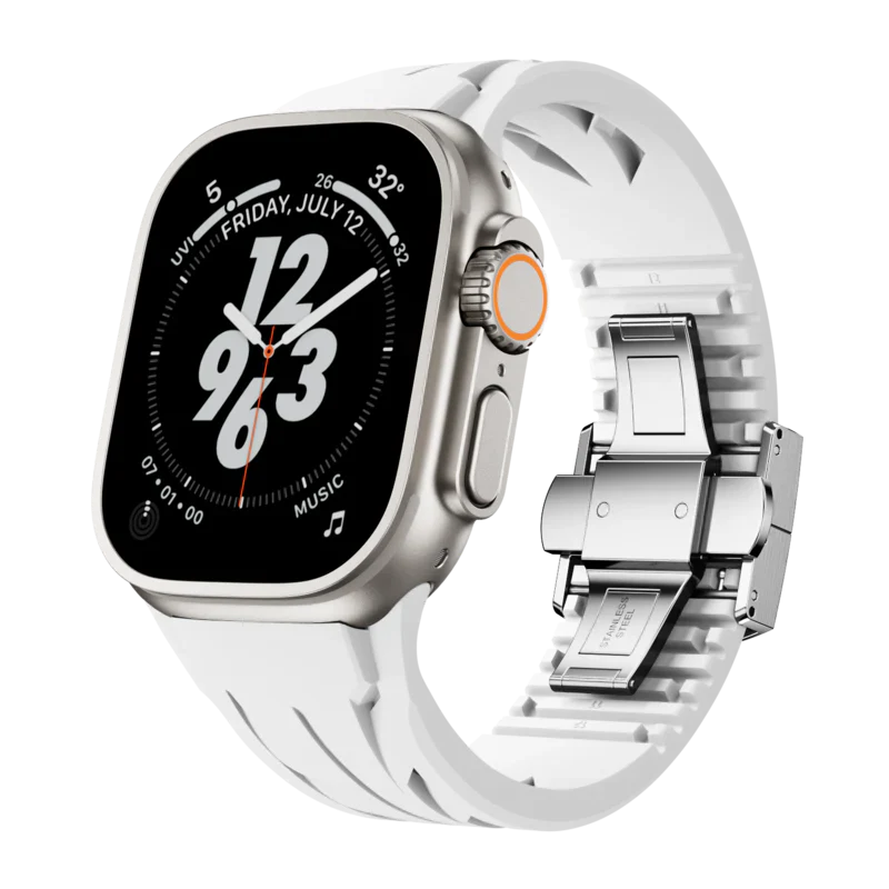 Supercar FKM Band Compatible with Apple Watch – High-Performance Rubber Strap for Series 1–9 & Ultra