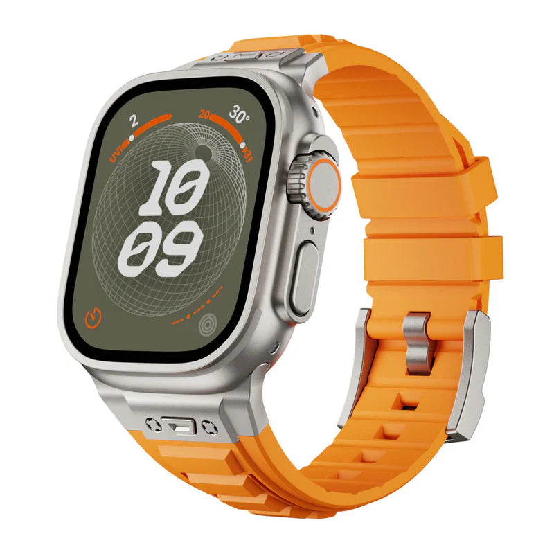 BD005 Tactical Silicone Band Compatible with Apple Watch – Rugged Sport Strap for Series 1–9 & Ultra