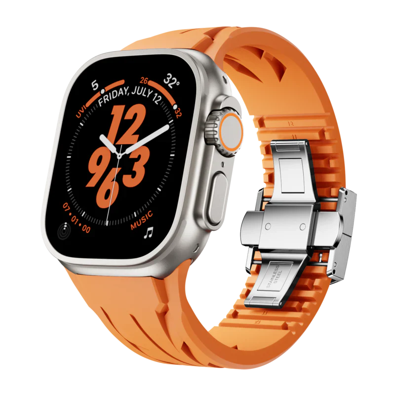 Supercar FKM Band Compatible with Apple Watch – High-Performance Rubber Strap for Series 1–9 & Ultra