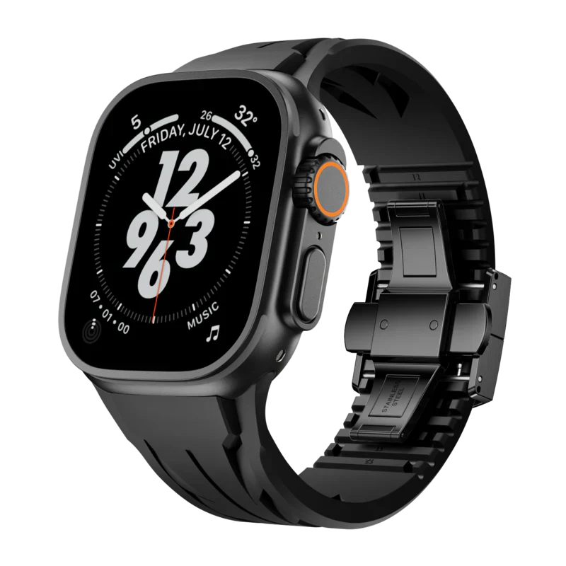 Supercar FKM Band Compatible with Apple Watch – High-Performance Rubber Strap for Series 1–9 & Ultra