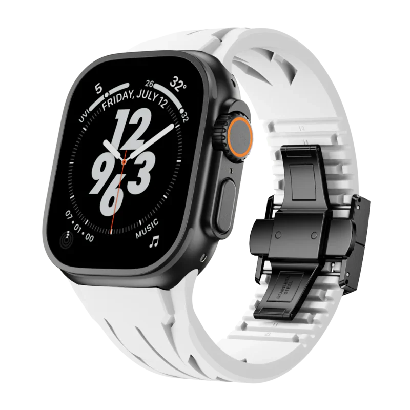 Supercar FKM Band Compatible with Apple Watch – High-Performance Rubber Strap for Series 1–9 & Ultra