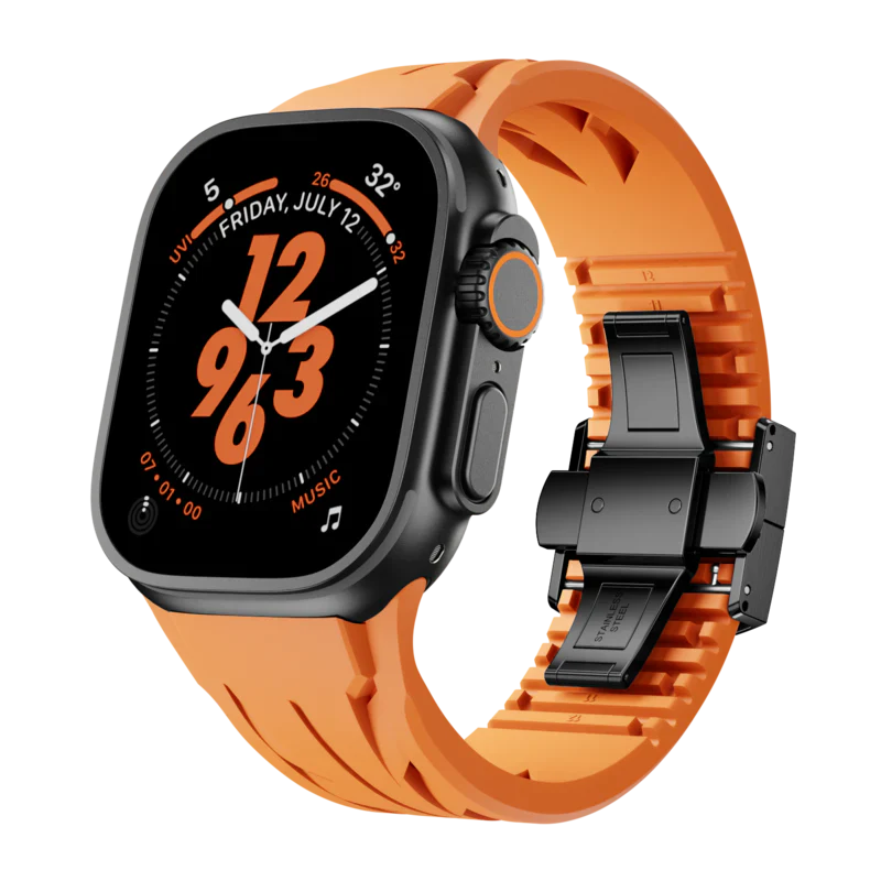 Supercar FKM Band Compatible with Apple Watch – High-Performance Rubber Strap for Series 1–9 & Ultra