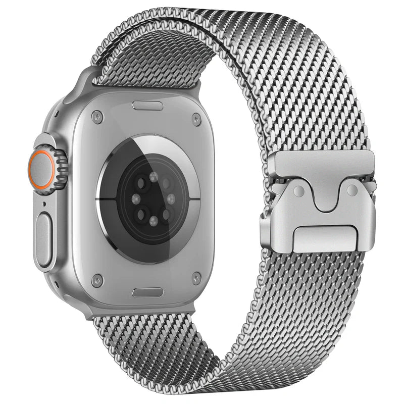 Straplix Milanese Loop Band for Apple Watch – Stainless Steel Mesh Strap Compatible with 40mm 41mm 42mm 44mm 45mm 46mm 49mm