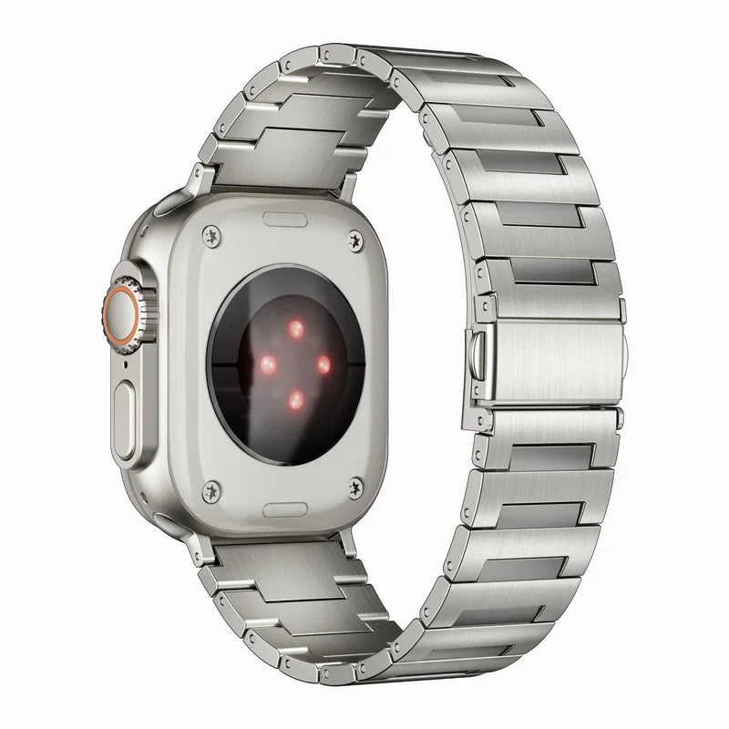 Straplix BG Titanium Band for Apple Watch – Lightweight Metal Strap Compatible with 40mm 41mm 42mm 44mm 45mm 46mm 49mm