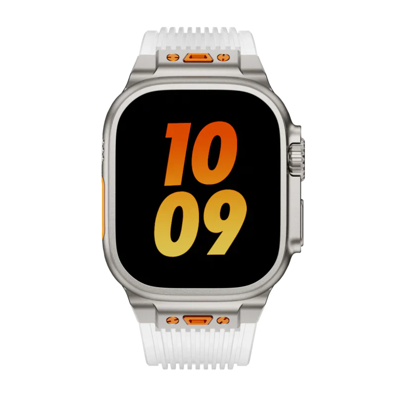RM Transparent Silicone Band Compatible with Apple Watch – Sleek Clear Strap for Series 1–9 & Ultra