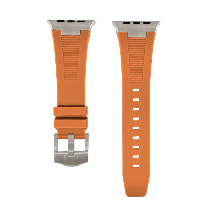 Straplix AP New Connector Silicone Band for Apple Watch – Sport Strap Compatible with 44mm 45mm 46mm 49mm