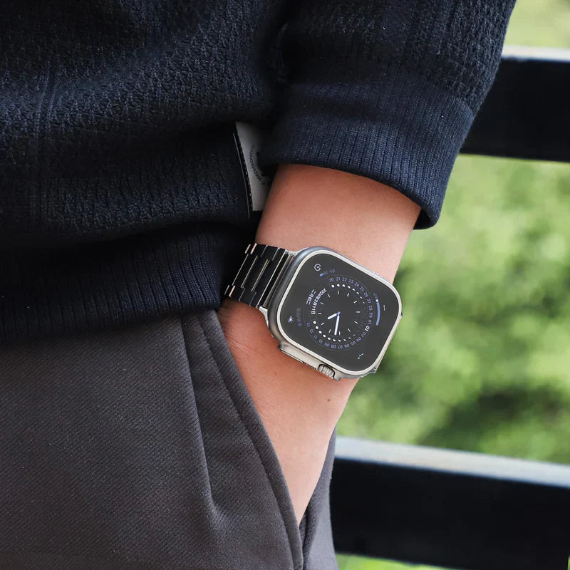 Straplix BG Titanium Band for Apple Watch – Lightweight Metal Strap Compatible with 40mm 41mm 42mm 44mm 45mm 46mm 49mm