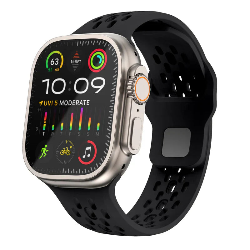 Straplix Vertex Silicone Band for Apple Watch – Premium Sport Strap Compatible with 40mm 41mm 42mm 44mm 45mm 46mm 49mm
