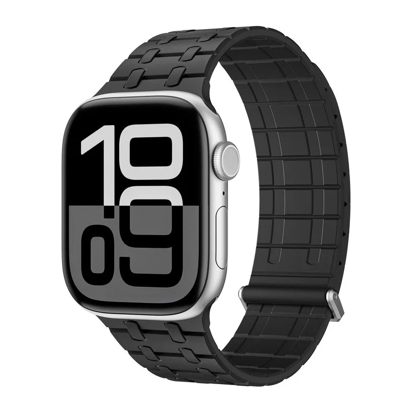 Straplix Magnetic Silicone Band for Apple Watch – Soft Sport Strap Compatible with 44mm 45mm 49mm