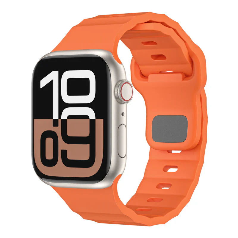 FKM Sports Band Compatible with Apple Watch – Durable Rubber Strap for Series 1–9 & Ultra
