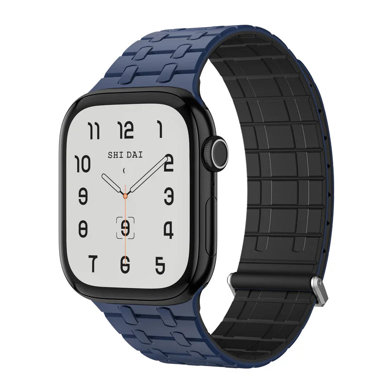 Straplix Magnetic Silicone Band for Apple Watch – Soft Sport Strap Compatible with 44mm 45mm 49mm