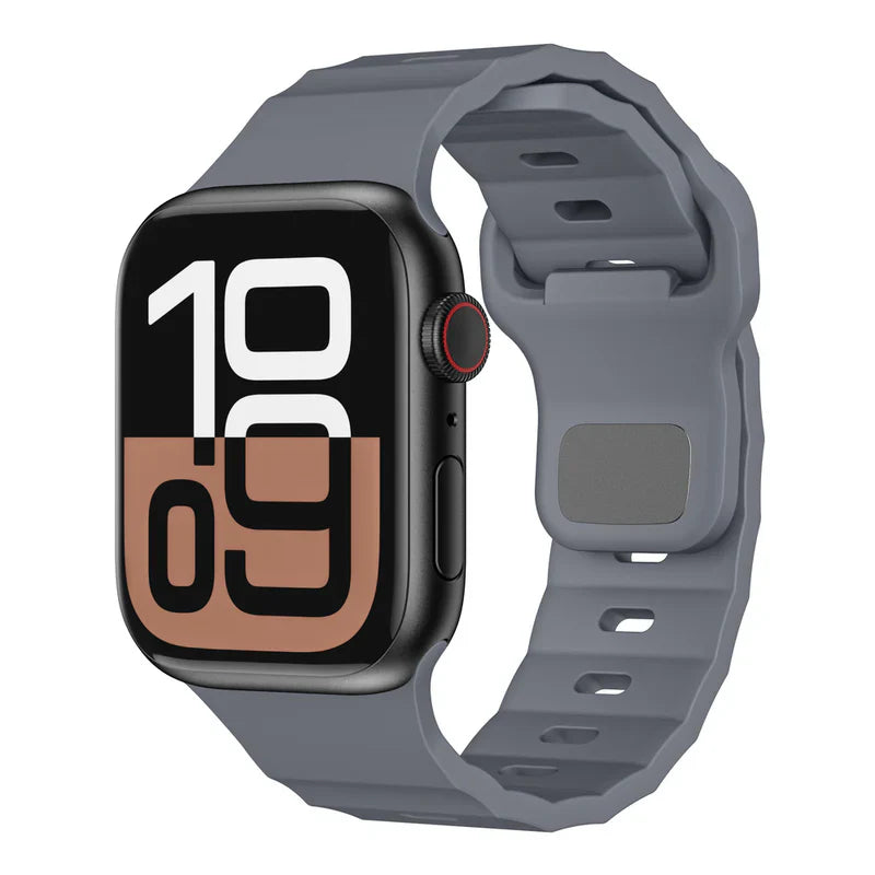 FKM Sports Band Compatible with Apple Watch – Durable Rubber Strap for Series 1–9 & Ultra