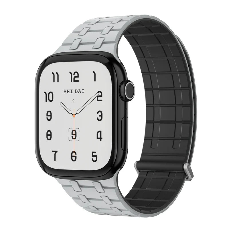 Straplix Magnetic Silicone Band for Apple Watch – Soft Sport Strap Compatible with 44mm 45mm 49mm