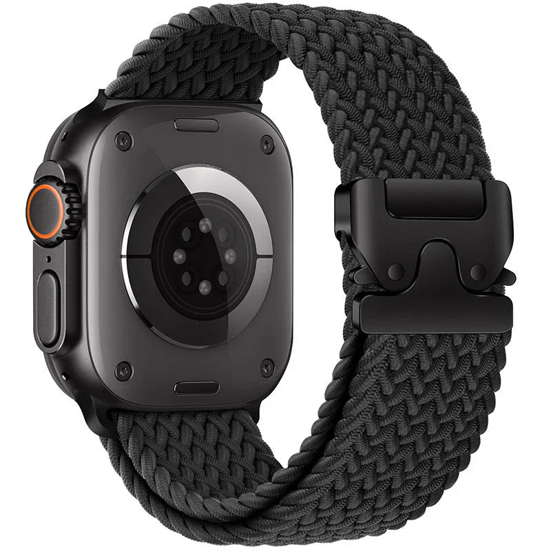 Straplix Nylon Braided Band for Apple Watch – Soft Woven Strap Compatible with 40mm 41mm 42mm 44mm 45mm 46mm 49mm
