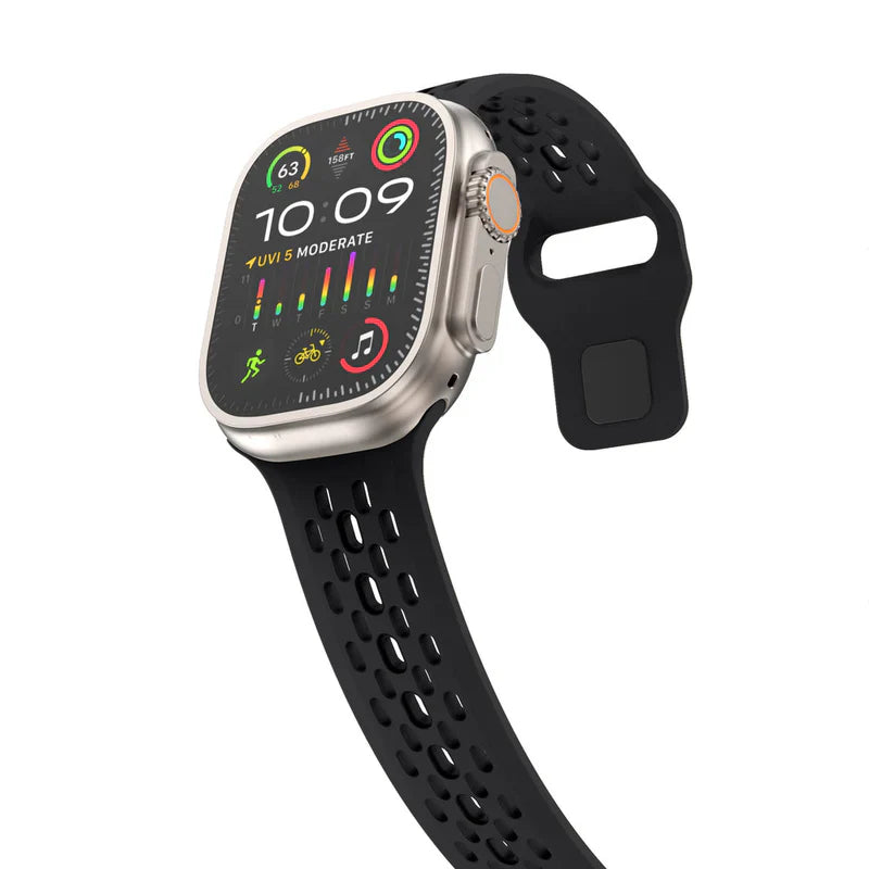 Straplix Vertex Silicone Band for Apple Watch – Premium Sport Strap Compatible with 40mm 41mm 42mm 44mm 45mm 46mm 49mm