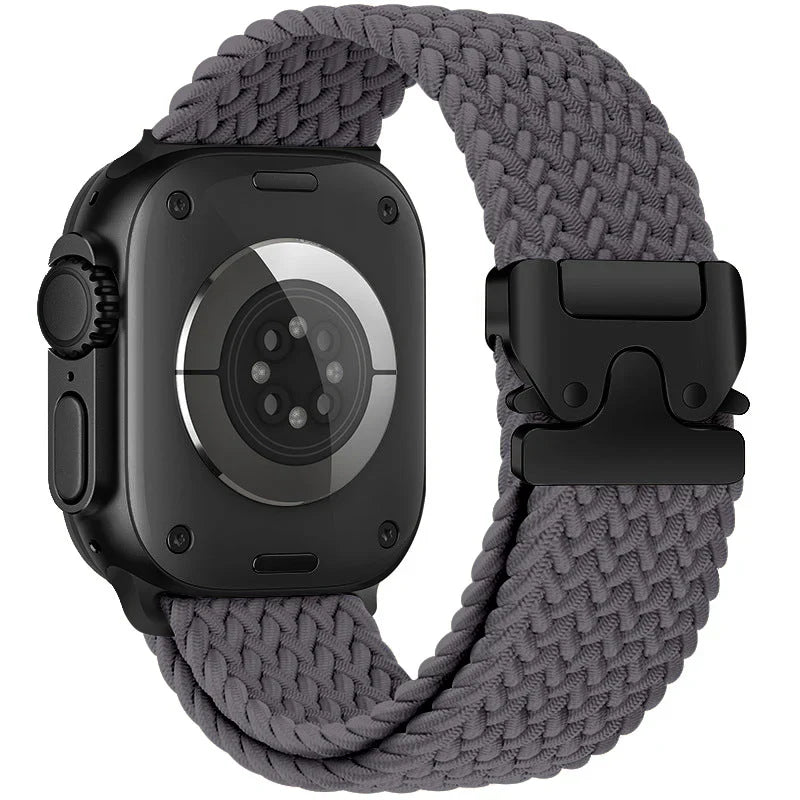 Straplix Nylon Braided Band for Apple Watch – Soft Woven Strap Compatible with 40mm 41mm 42mm 44mm 45mm 46mm 49mm