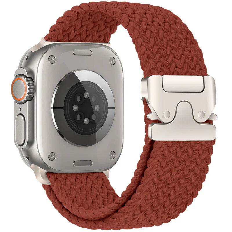 Straplix Nylon Braided Band for Apple Watch – Soft Woven Strap Compatible with 40mm 41mm 42mm 44mm 45mm 46mm 49mm