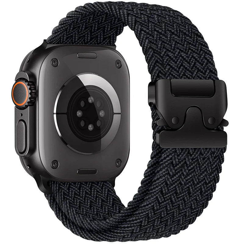 Straplix Nylon Braided Band for Apple Watch – Soft Woven Strap Compatible with 40mm 41mm 42mm 44mm 45mm 46mm 49mm