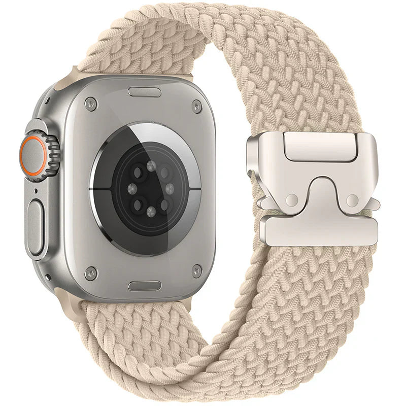 Straplix Nylon Braided Band for Apple Watch – Soft Woven Strap Compatible with 40mm 41mm 42mm 44mm 45mm 46mm 49mm