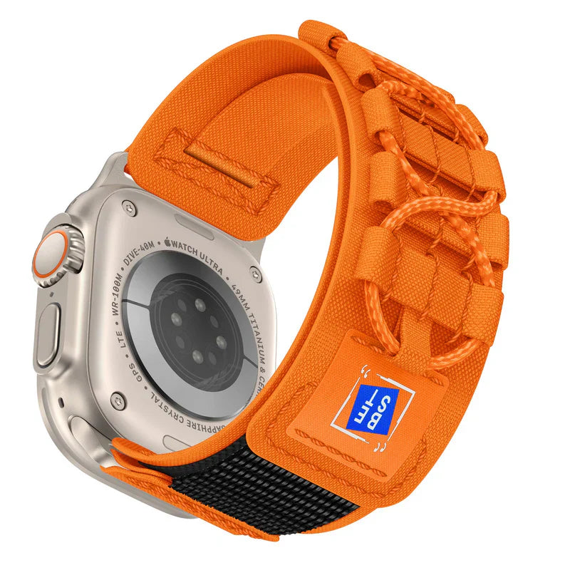 Rugged Nylon Strap Compatible with Apple Watch – Durable Outdoor Band for Series 1–9 & Ultra