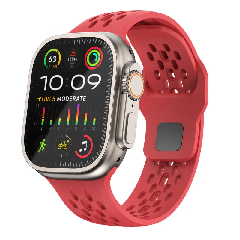 Straplix Vertex Silicone Band for Apple Watch – Premium Sport Strap Compatible with 40mm 41mm 42mm 44mm 45mm 46mm 49mm