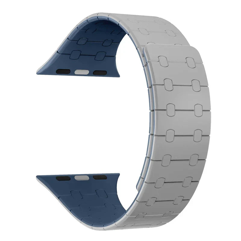 Magnetic Silicone Strap Compatible with Apple Watch – Soft & Secure Fit Band for Series 1–9 & Ultra