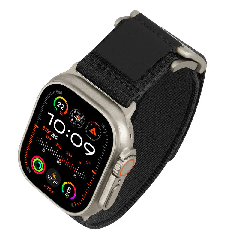 Straplix Wild Trail Band for Apple Watch – Rugged Nylon Sport Strap Compatible with 44mm 45mm 46mm 49mm