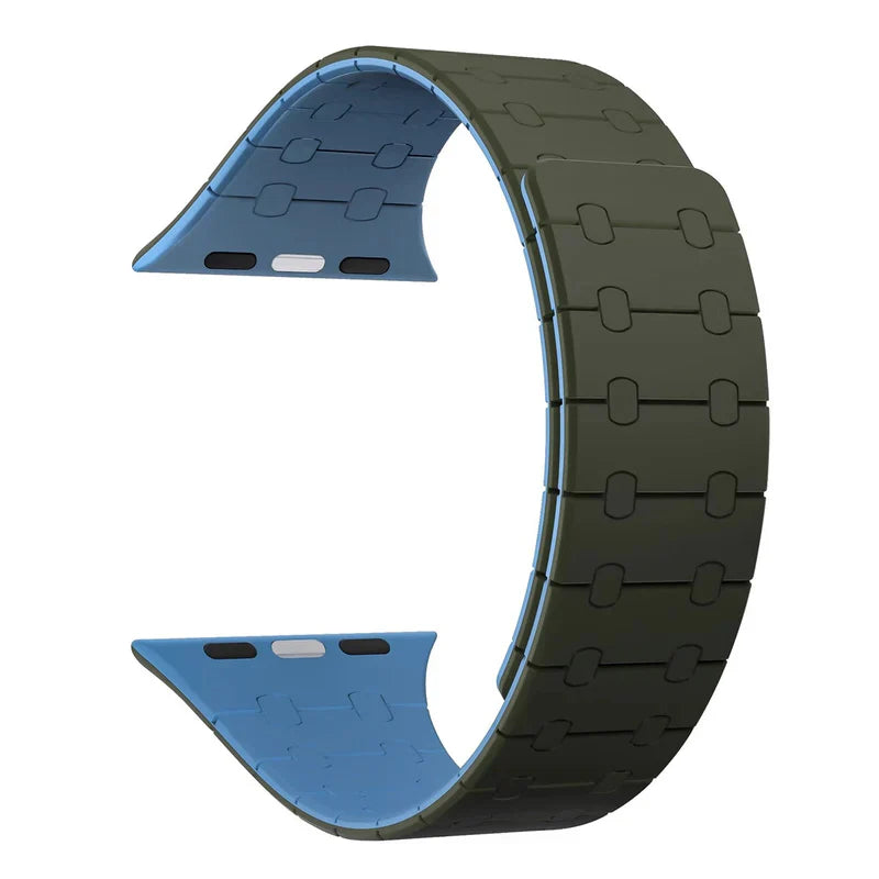 Magnetic Silicone Strap Compatible with Apple Watch – Soft & Secure Fit Band for Series 1–9 & Ultra