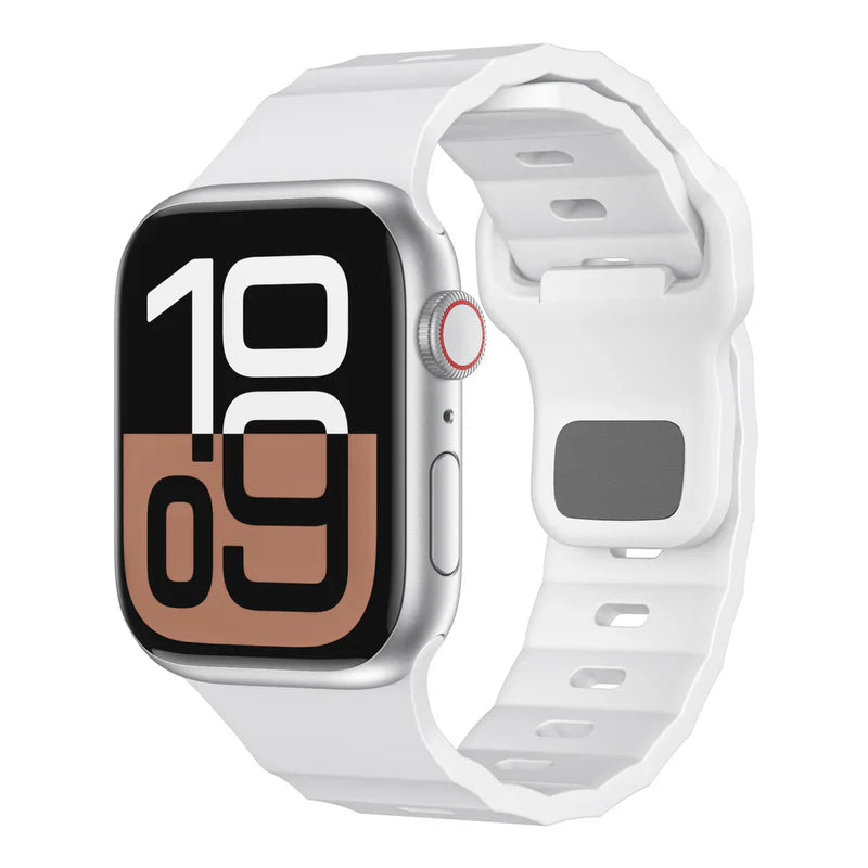 FKM Sports Band Compatible with Apple Watch – Durable Rubber Strap for Series 1–9 & Ultra