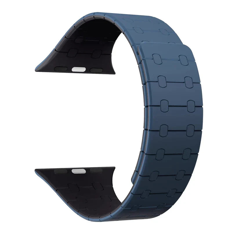 Magnetic Silicone Strap Compatible with Apple Watch – Soft & Secure Fit Band for Series 1–9 & Ultra