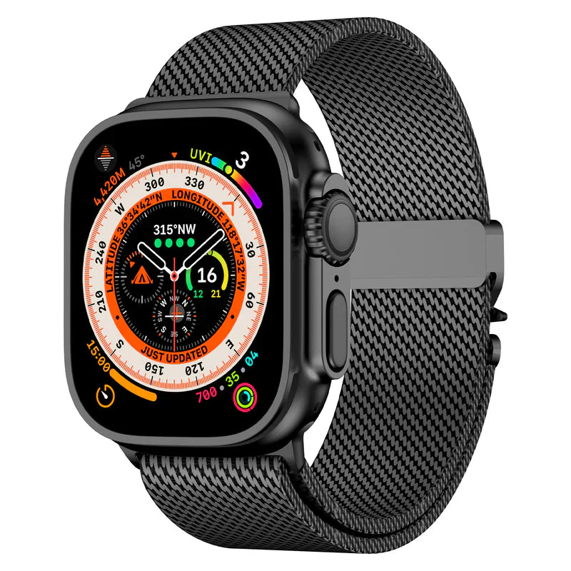 Straplix Milanese Loop Band for Apple Watch – Stainless Steel Mesh Strap Compatible with 40mm 41mm 42mm 44mm 45mm 46mm 49mm