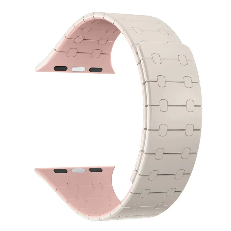 Magnetic Silicone Strap Compatible with Apple Watch – Soft & Secure Fit Band for Series 1–9 & Ultra