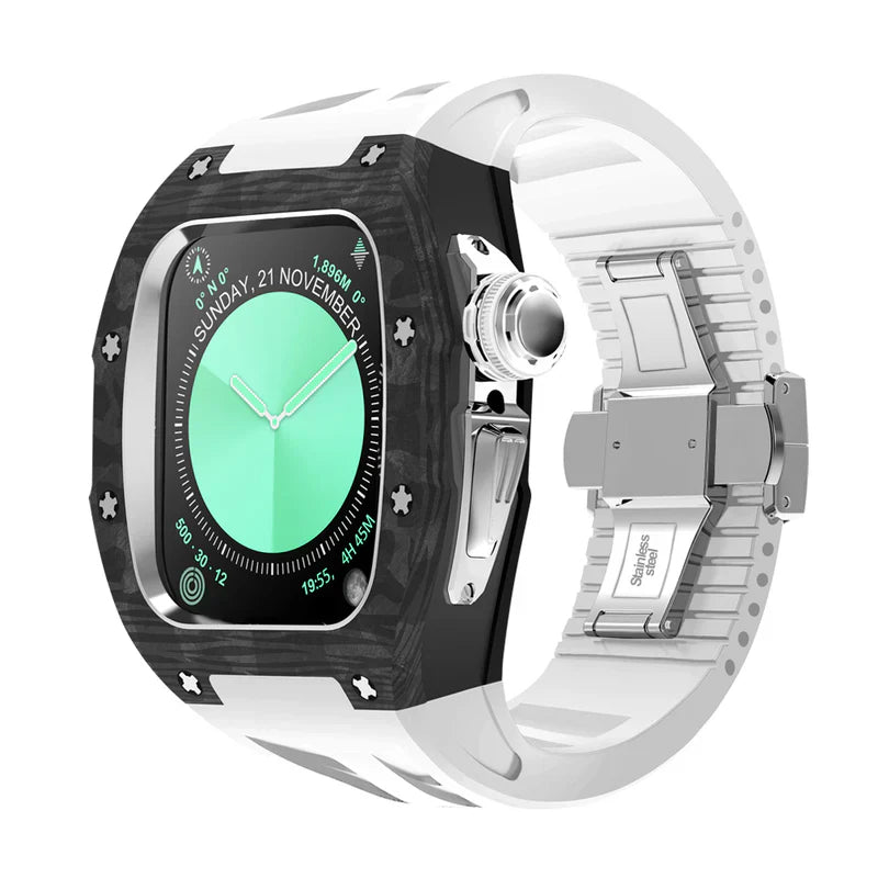 Straplix RM7013 Carbon Fiber Case Retrofit Kit for Apple Watch Series 10 – Lightweight Protection for 46mm
