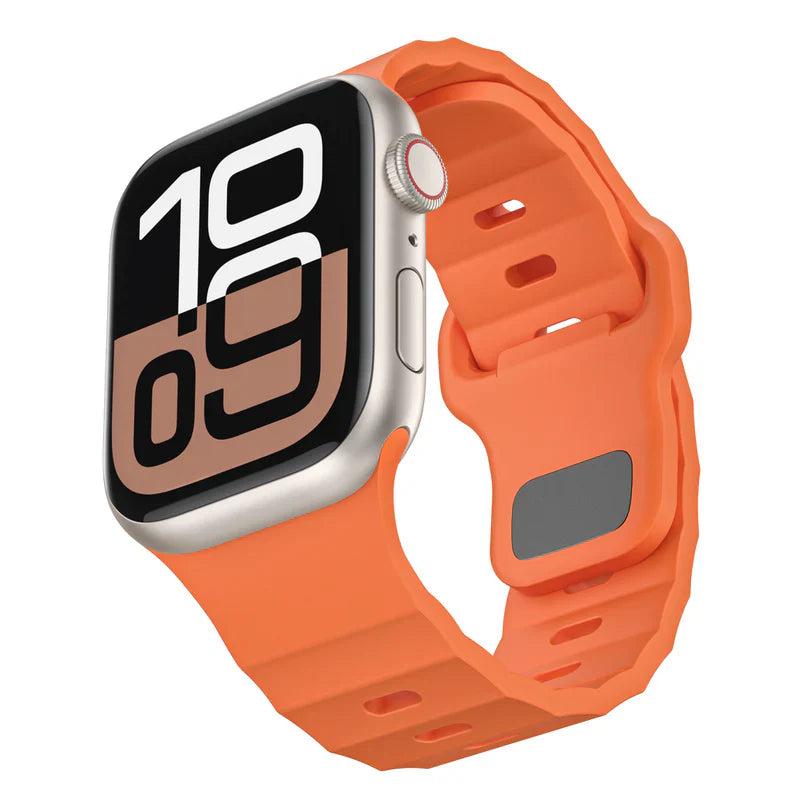 FKM Sports Band Compatible with Apple Watch – Durable Rubber Strap for Series 1–9 & Ultra