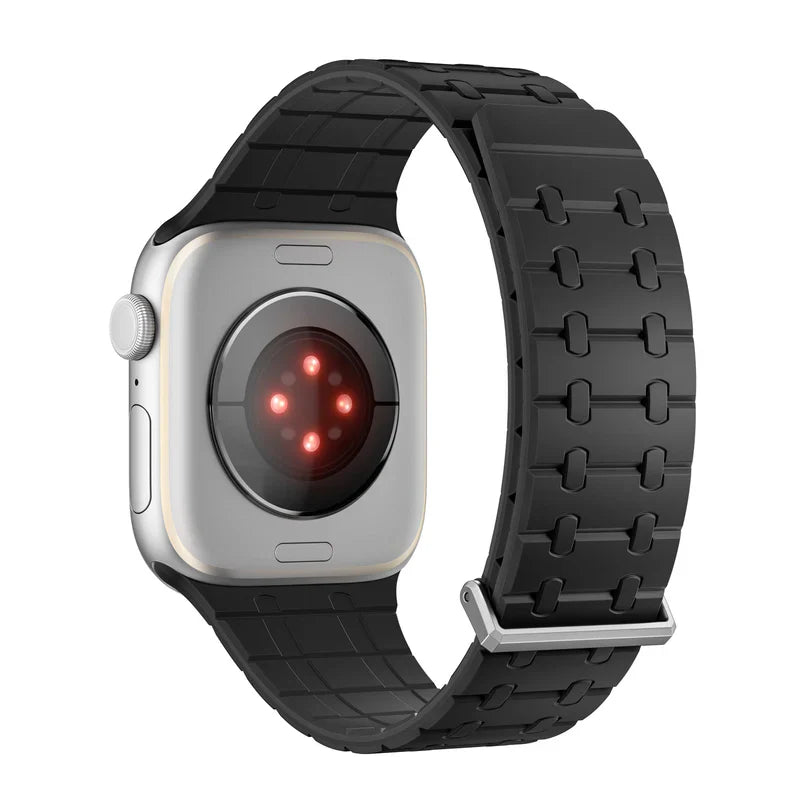 Straplix Magnetic Silicone Band for Apple Watch – Soft Sport Strap Compatible with 44mm 45mm 49mm