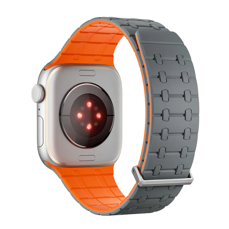 Straplix Magnetic Silicone Band for Apple Watch – Soft Sport Strap Compatible with 44mm 45mm 49mm