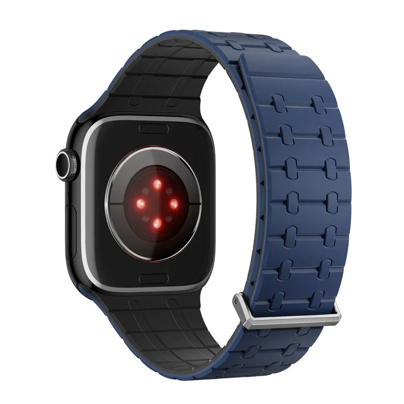 Straplix Magnetic Silicone Band for Apple Watch – Soft Sport Strap Compatible with 44mm 45mm 49mm