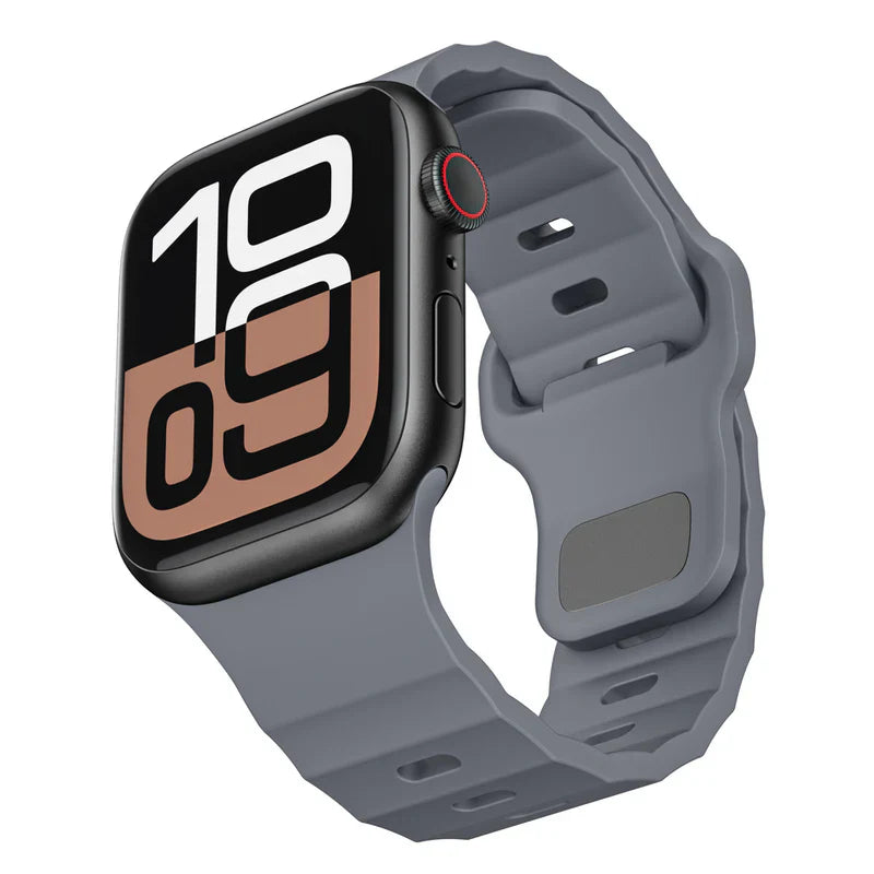 FKM Sports Band Compatible with Apple Watch – Durable Rubber Strap for Series 1–9 & Ultra