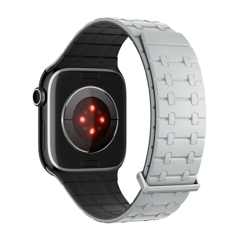 Straplix Magnetic Silicone Band for Apple Watch – Soft Sport Strap Compatible with 44mm 45mm 49mm