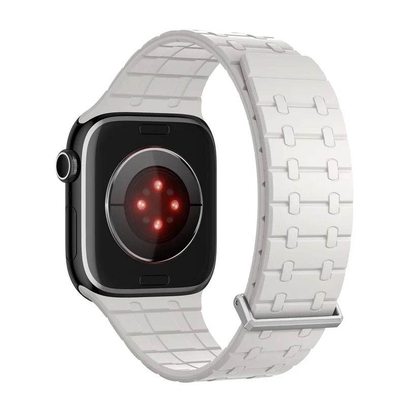 Straplix Magnetic Silicone Band for Apple Watch – Soft Sport Strap Compatible with 44mm 45mm 49mm