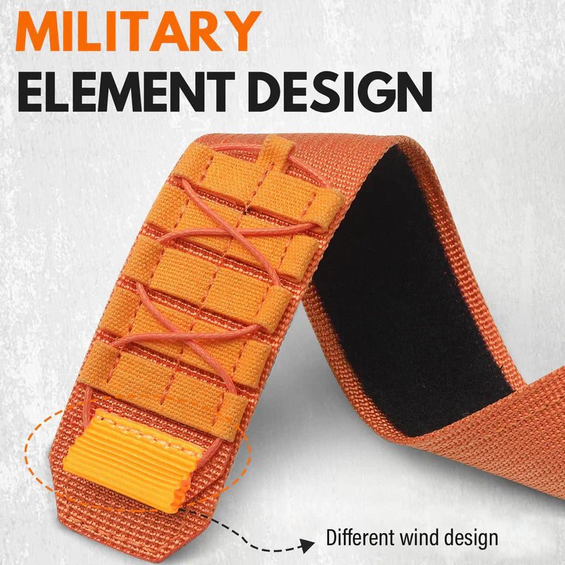 Nylon Canvas Loop Strap with Velcro for Apple Watch – Breathable & Adjustable Band for Series 1–9 & Ultra