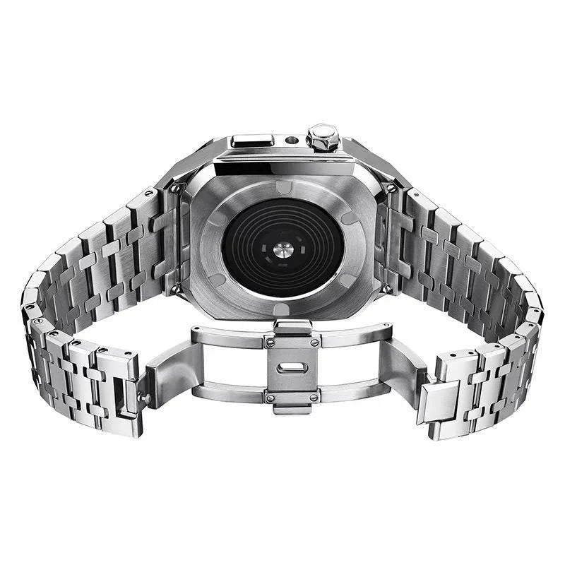 Straplix AP9006 316L Stainless Steel Band with Case for Apple Watch – Premium Retrofit Kit Compatible with 44mm 45mm