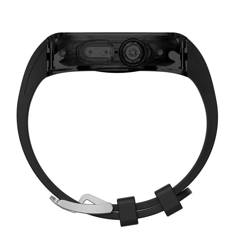 Straplix Crystal Pro Series Fluoroelastomer Band with Case for Apple Watch Ultra – Premium Retrofit Kit for 49mm