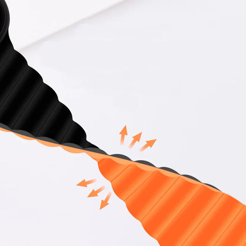 Straplix Magnetic Silicone Strap for Apple Watch – Soft Sport Band Compatible with 40mm 41mm 42mm 44mm 45mm 46mm 49mm