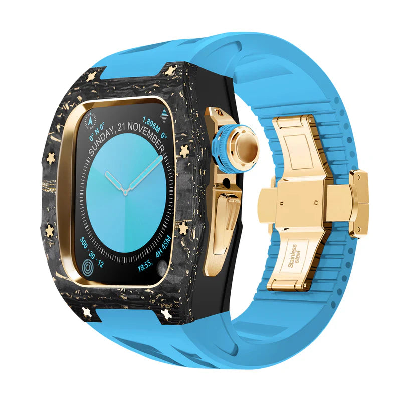 Straplix RM7013 Carbon Fiber Case Retrofit Kit for Apple Watch Series 10 – Lightweight Protection for 46mm