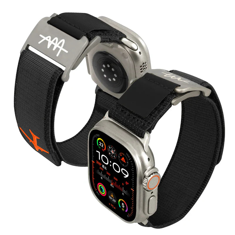 Straplix Wild Trail Band for Apple Watch – Rugged Nylon Sport Strap Compatible with 44mm 45mm 46mm 49mm