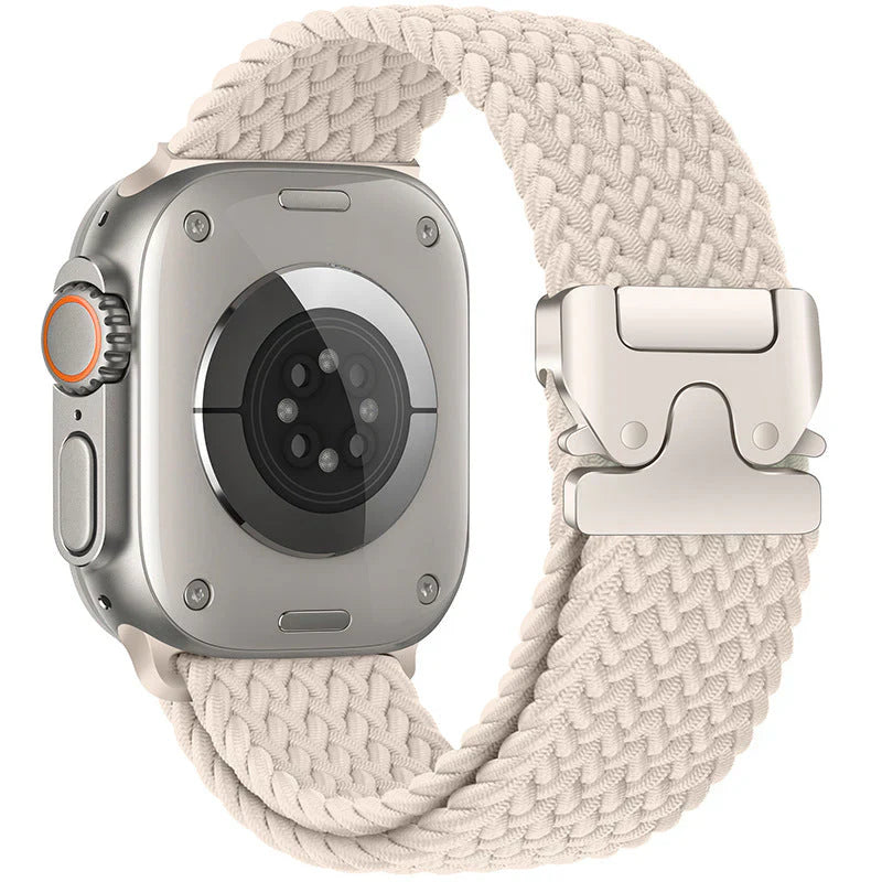 Straplix Nylon Braided Band for Apple Watch – Soft Woven Strap Compatible with 40mm 41mm 42mm 44mm 45mm 46mm 49mm