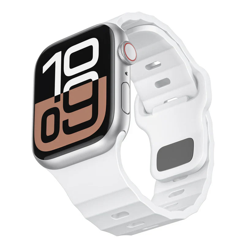 FKM Sports Band Compatible with Apple Watch – Durable Rubber Strap for Series 1–9 & Ultra